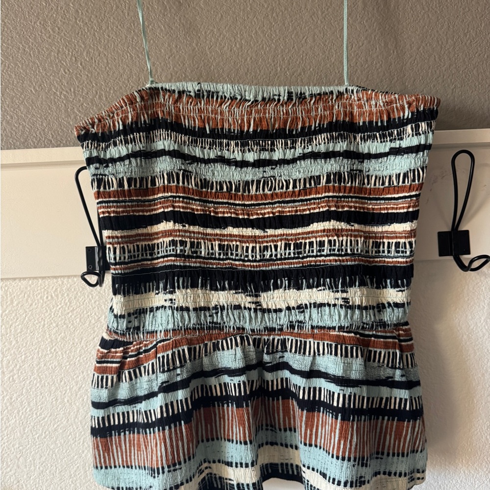 Anthropologie Multicolor Striped Tube Top | Size XL